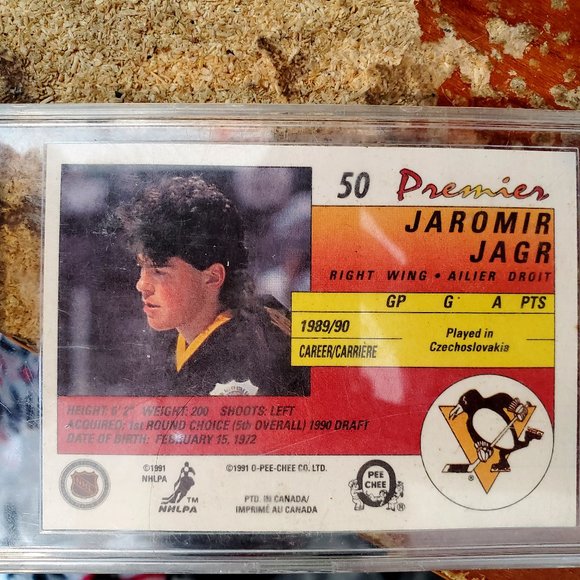 Mint Condition Sealed Jarmoir Jagr Hockey Card - Picture 1 of 2